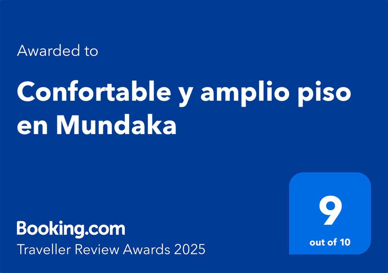 Confortable Y Amplio Piso En Мундака Экстерьер фото